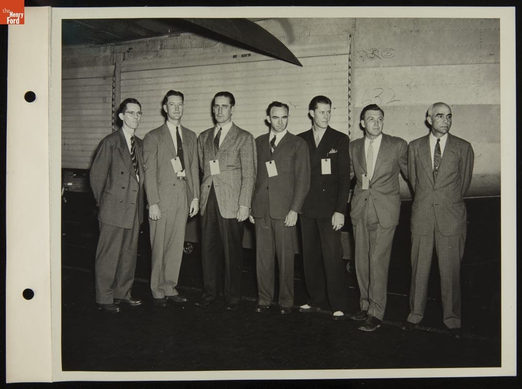 Chicago White Sox Players Tour the Willow Run Bomber Plant, June 1943