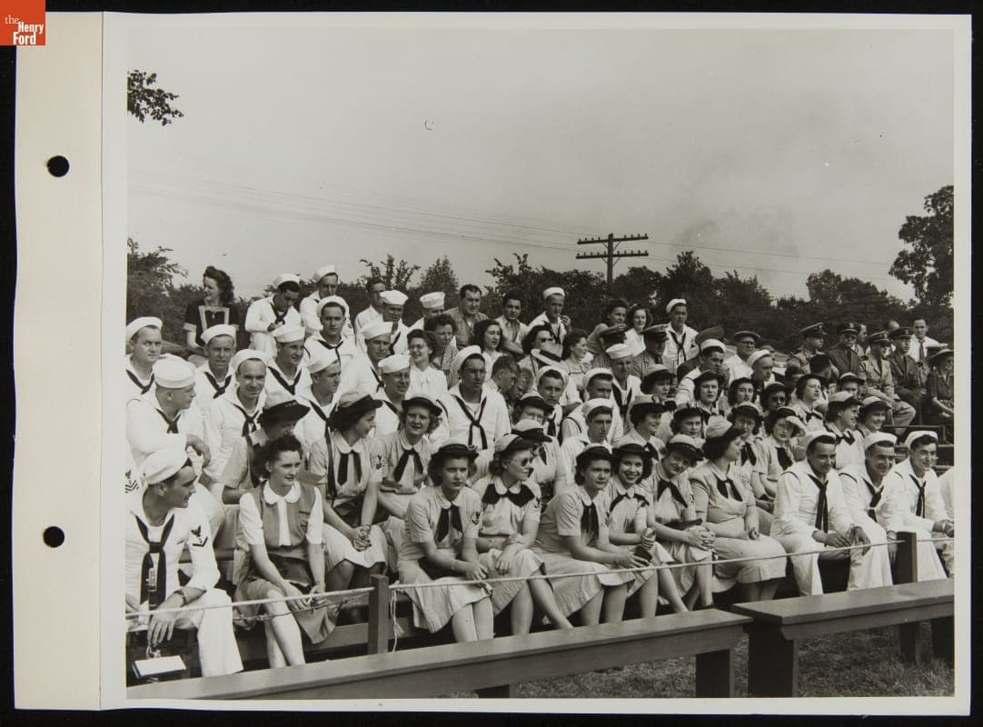 Spectators at Ford All-Stars vs. Great Lakes Navy Baseball Game, July 1944