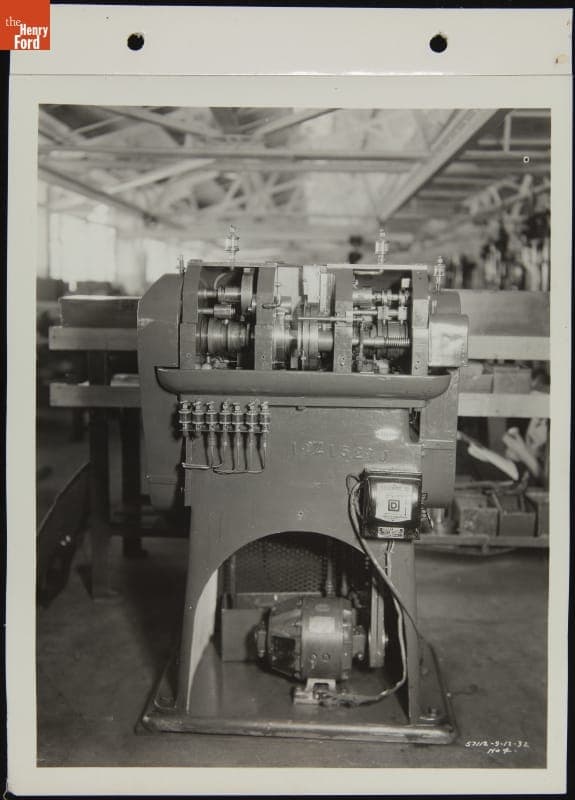 Electric Pin Sorting Machine Built by Students of Henry Ford Trade School, September 1932