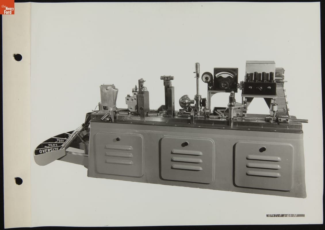 Piston Pin Inspection Machine, March 1936