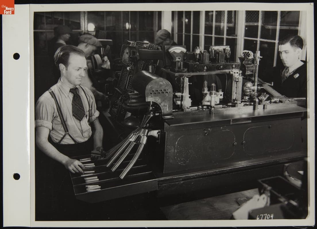 Piston Pin Inspection Machine, January 1937