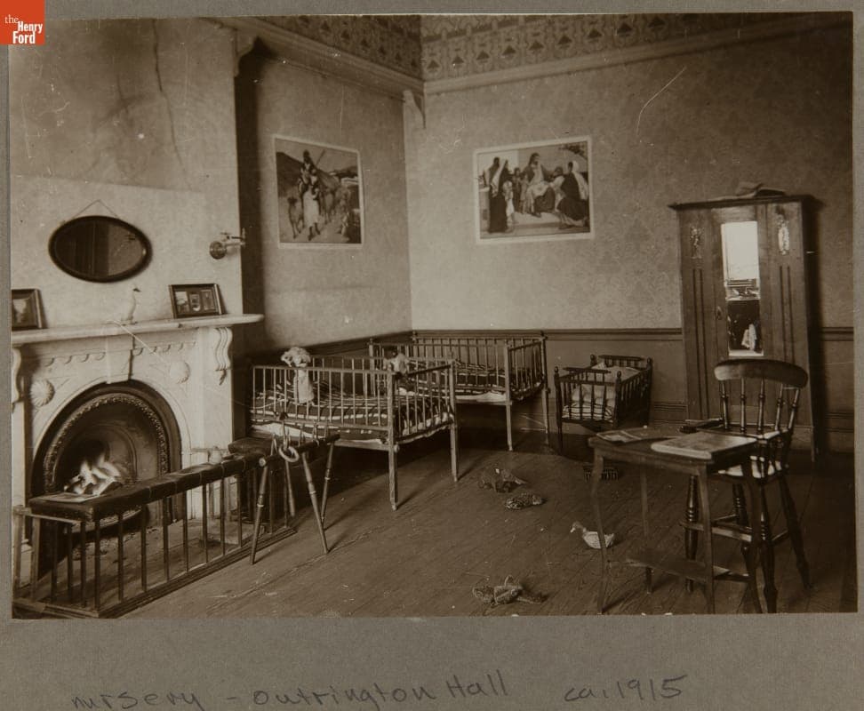 Nursery for Belgian Refugee Children, Oughtrington Hall, 1914-1918