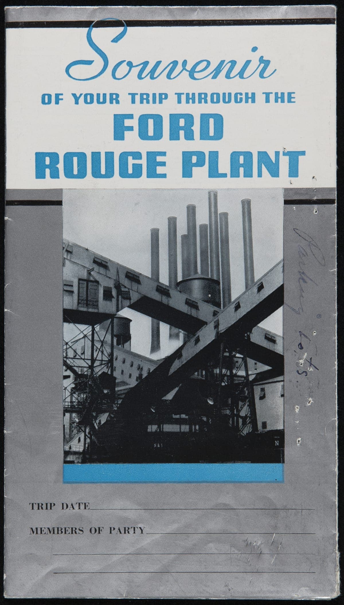 Souvenir Brochure, "Souvenir of Your Trip through the Ford Rouge Plant," August 1939