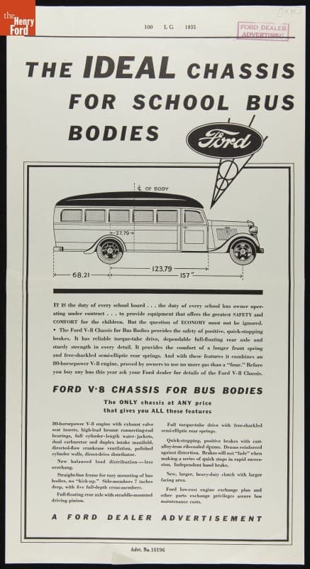The Ideal Chassis for School bus Bodies, 1935