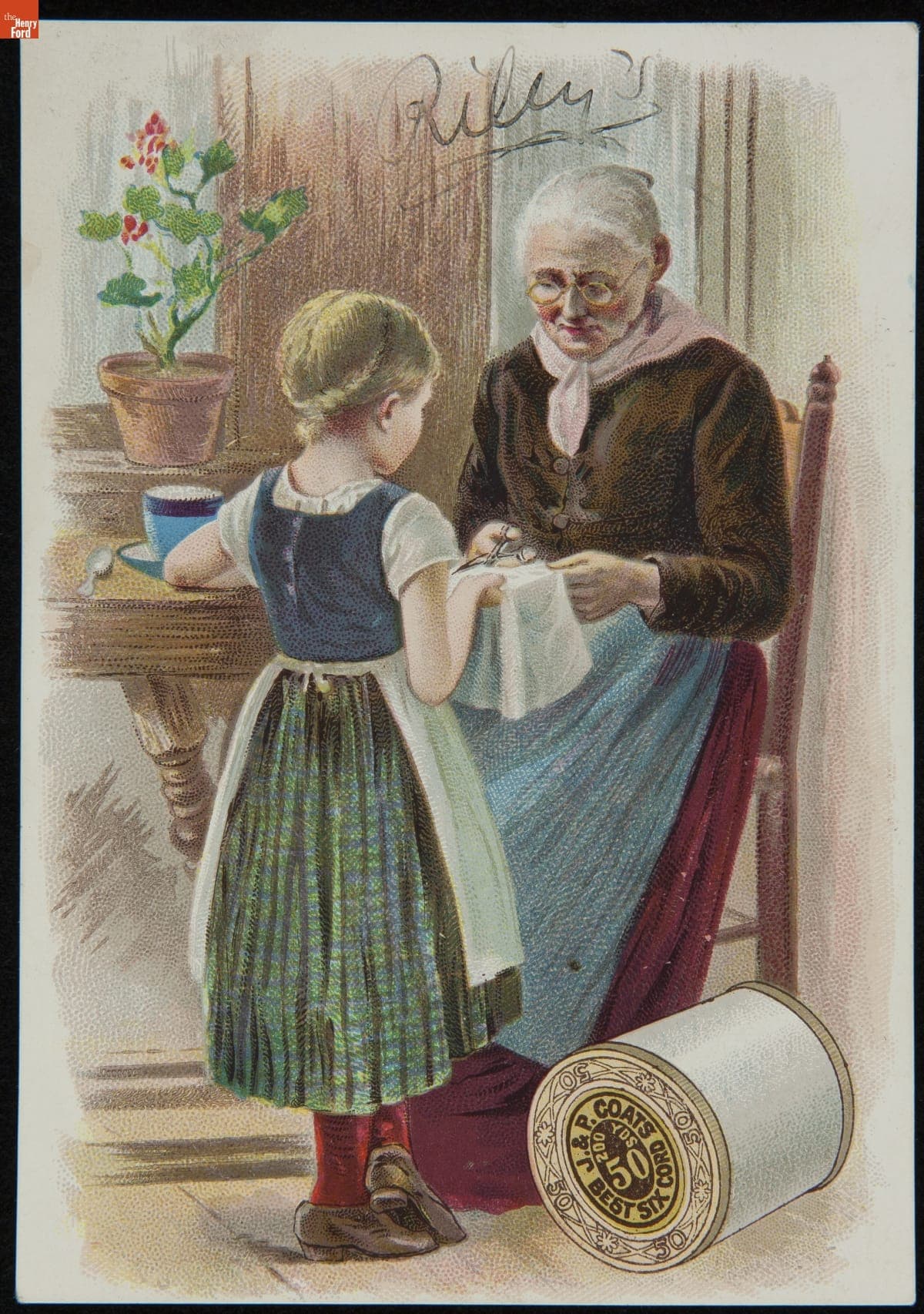 Trade Card for Sewing Thread, J. & P. Coats, 1870-1895