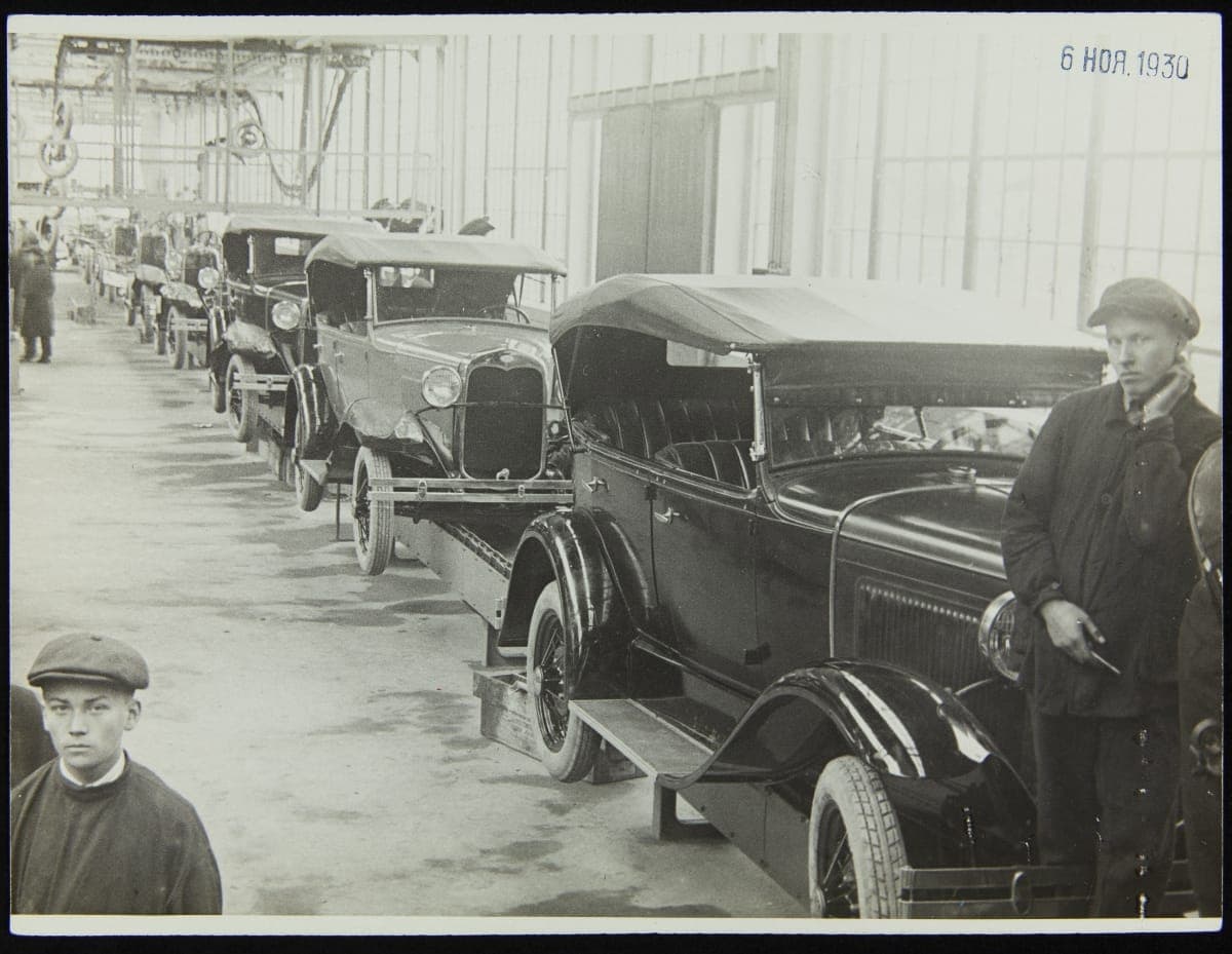 Model A Assembly Line at Ford Motor Company's Moscow Factory, 1930