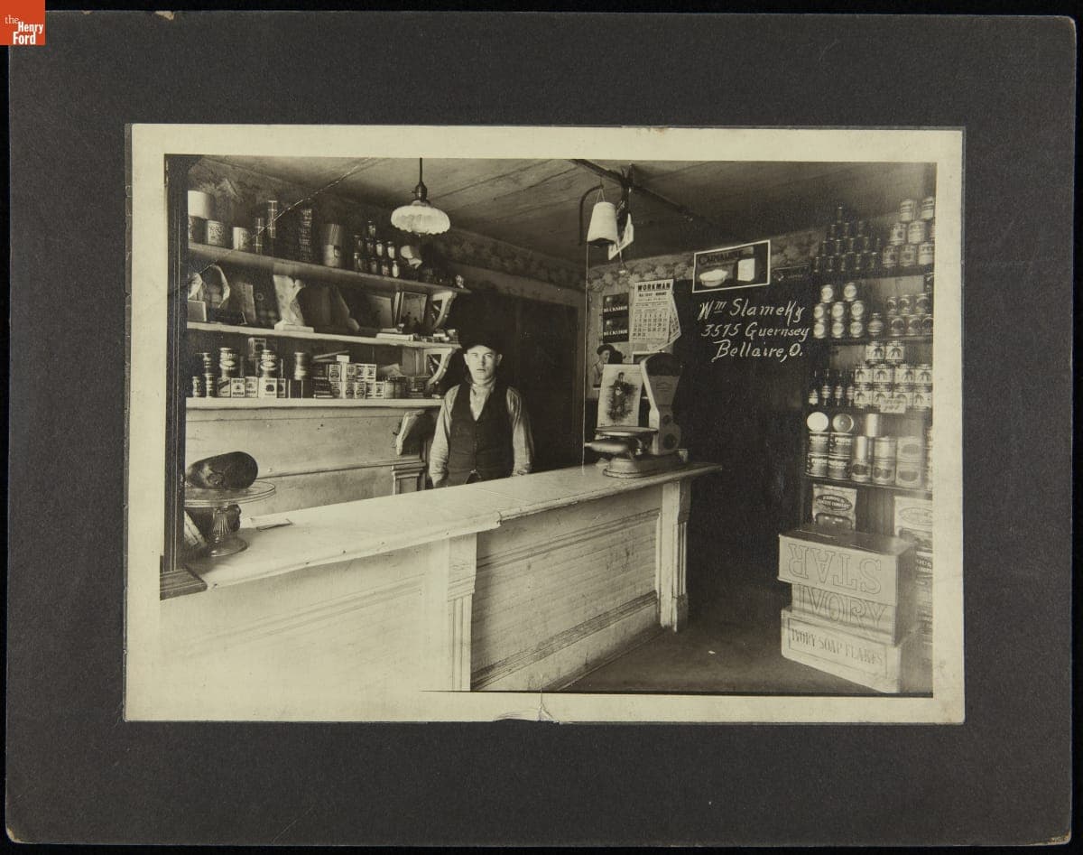Interior of a General Store in Bellaire, Ohio, 1923