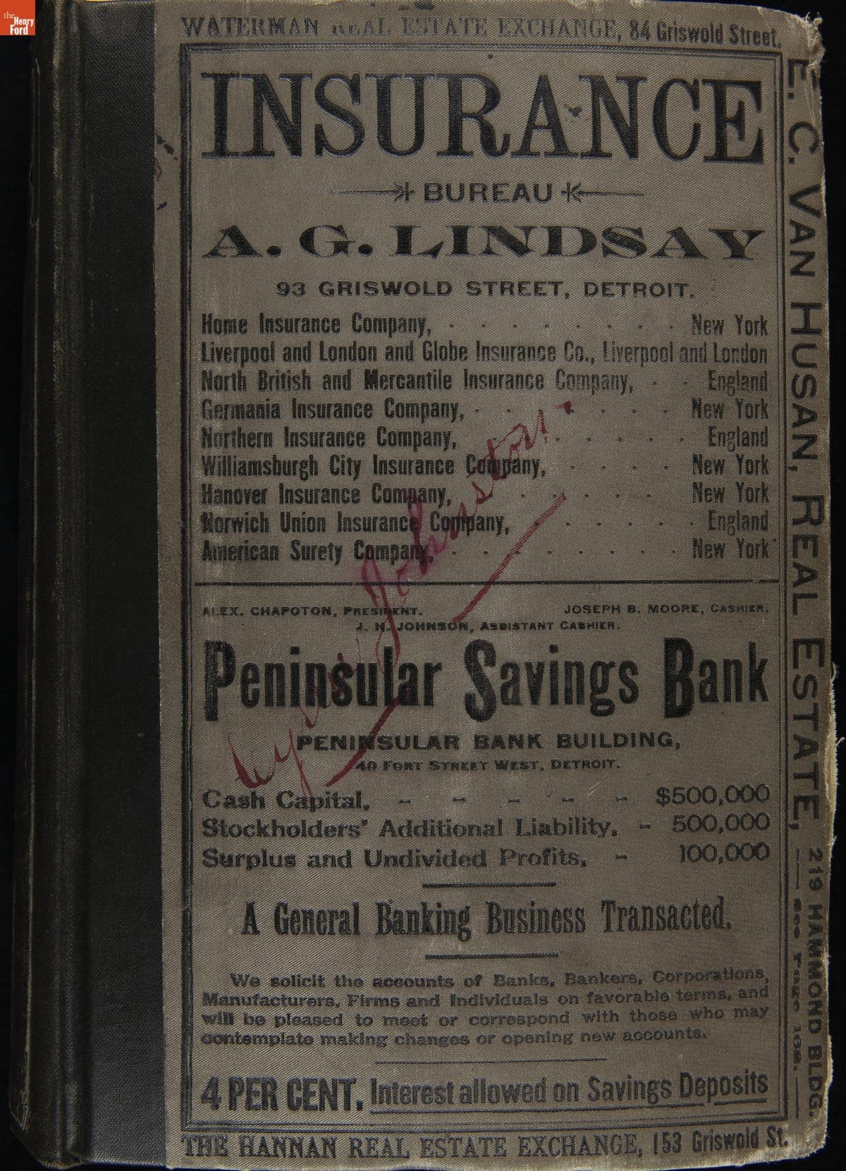 Detroit City Directory for the Year Commencing August 1st, 1893