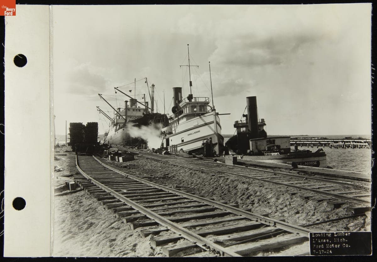 Loading Lumber in L'Anse, Michigan, July 17, 1924