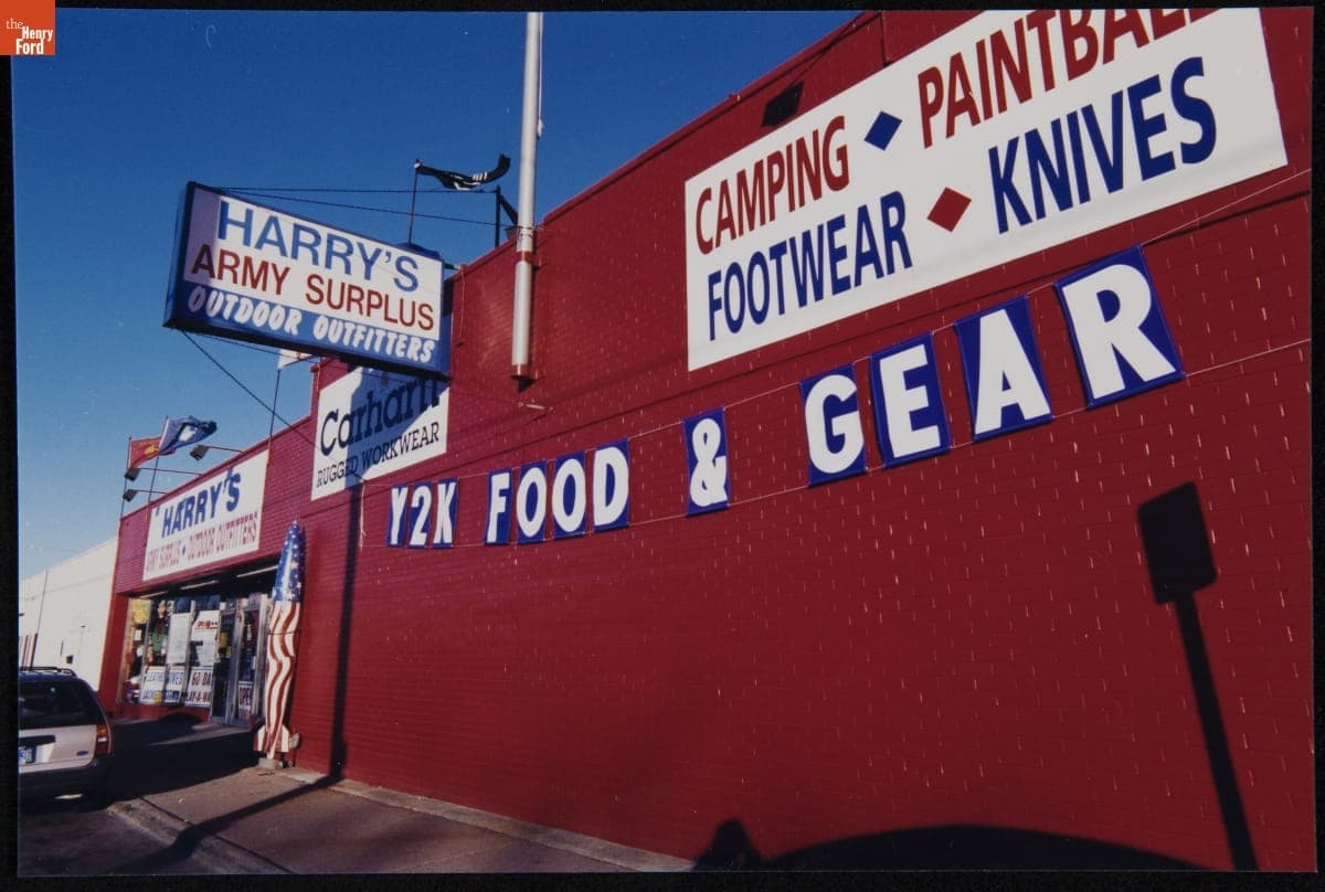 Harry's Army Surplus Store Advertising "Y2K Food & Gear," December 24, 1999