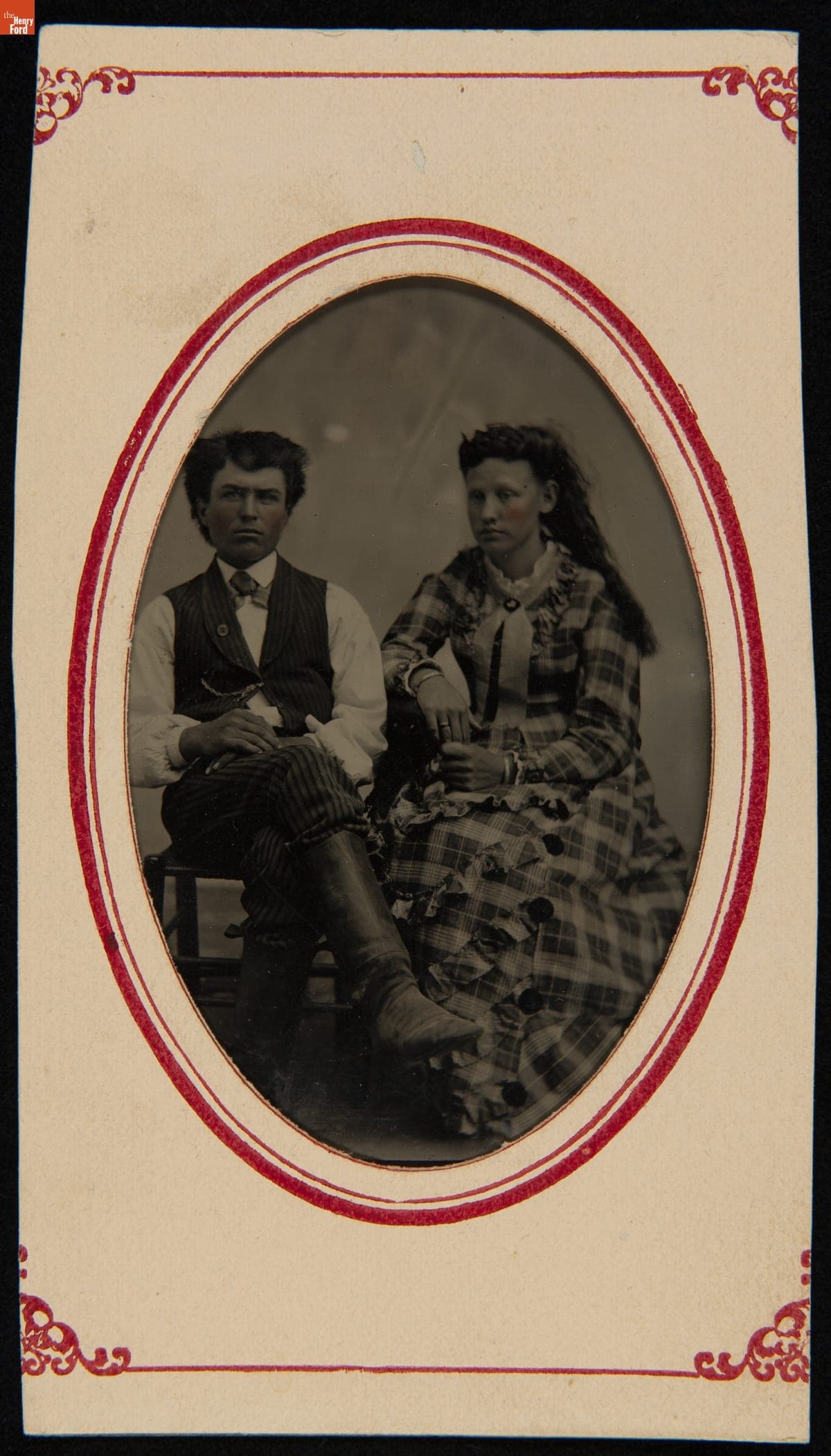 Seated Husband and Wife, 1880-1889