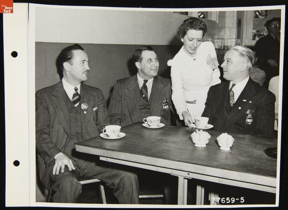 Blood Donors at the Red Cross Blood Bank, Ford Rouge Plant Pressed Steel Building, March 1943