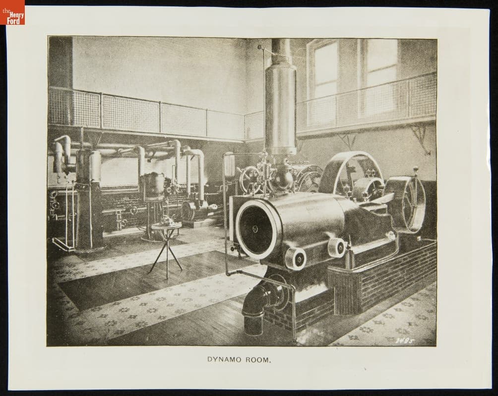 Pontiac State Hospital Dynamo Room, Pontiac, Michigan, 1898
