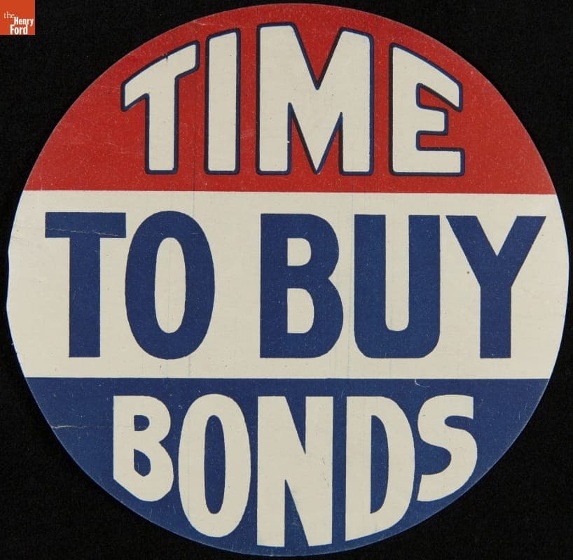 "Time to Buy Bonds," Window Sign, 1917-1918