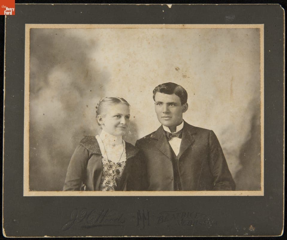 Agatha Penner Reimer and Heinrich Reimer at the Time of Their Engagement or Wedding, circa 1895
