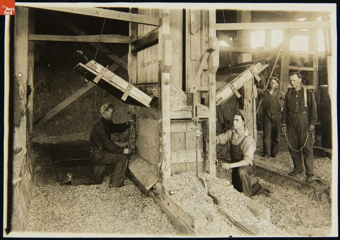 Workers Compressing Hops into Bales, Oregon, 1923-1924