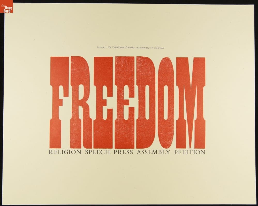 "Remember: The United States of America, on January 20, 2017 and Always Freedom"