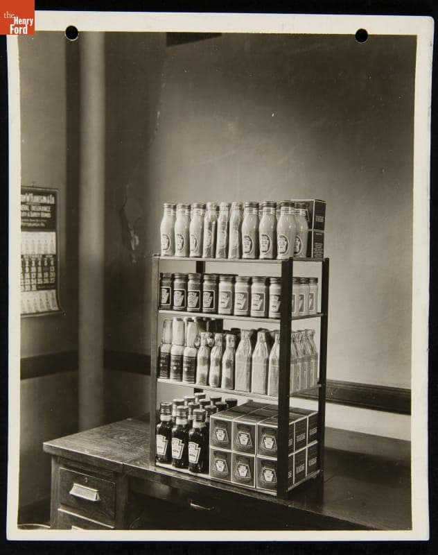 Grocery Store Display Shelves of Heinz Products, circa 1930