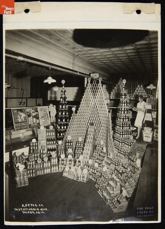 The Great Atlantic & Pacific Tea Company Grocery Store Display of Heinz Products, Toledo, Ohio, 1929