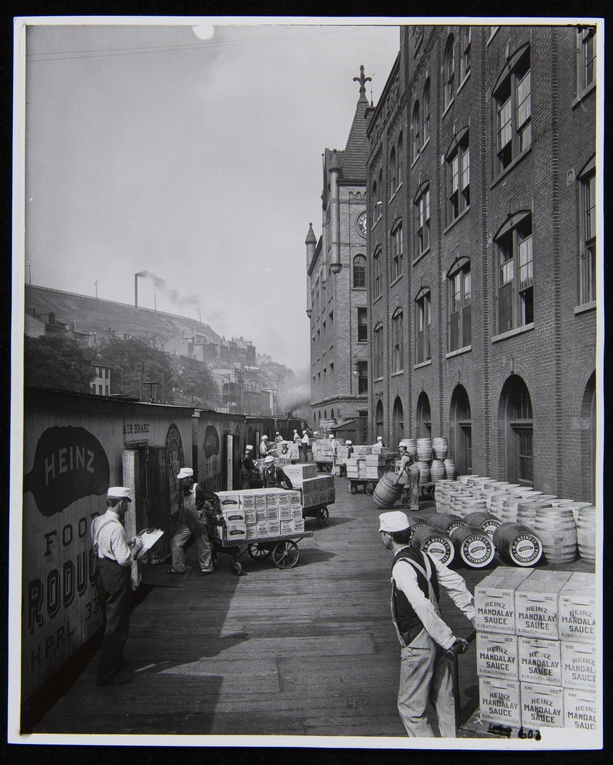 Railroad Car Loading Platform at H. J. Heinz Company Main Plant, Pittsburgh, Pennsylvania, 1905