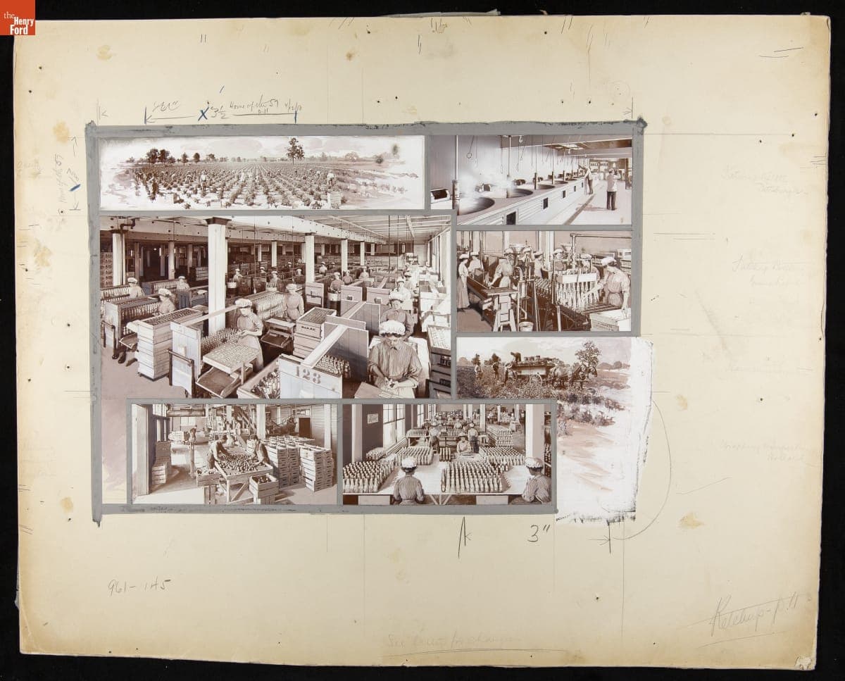 Photomontage Showing the Heinz Ketchup Department, April 12, 1910