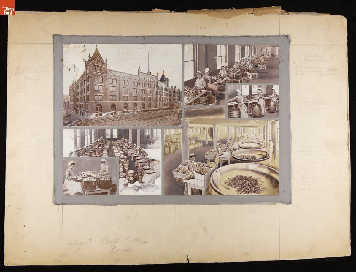 Photomontage Showing the Heinz Pickling Department, May 12, 1909