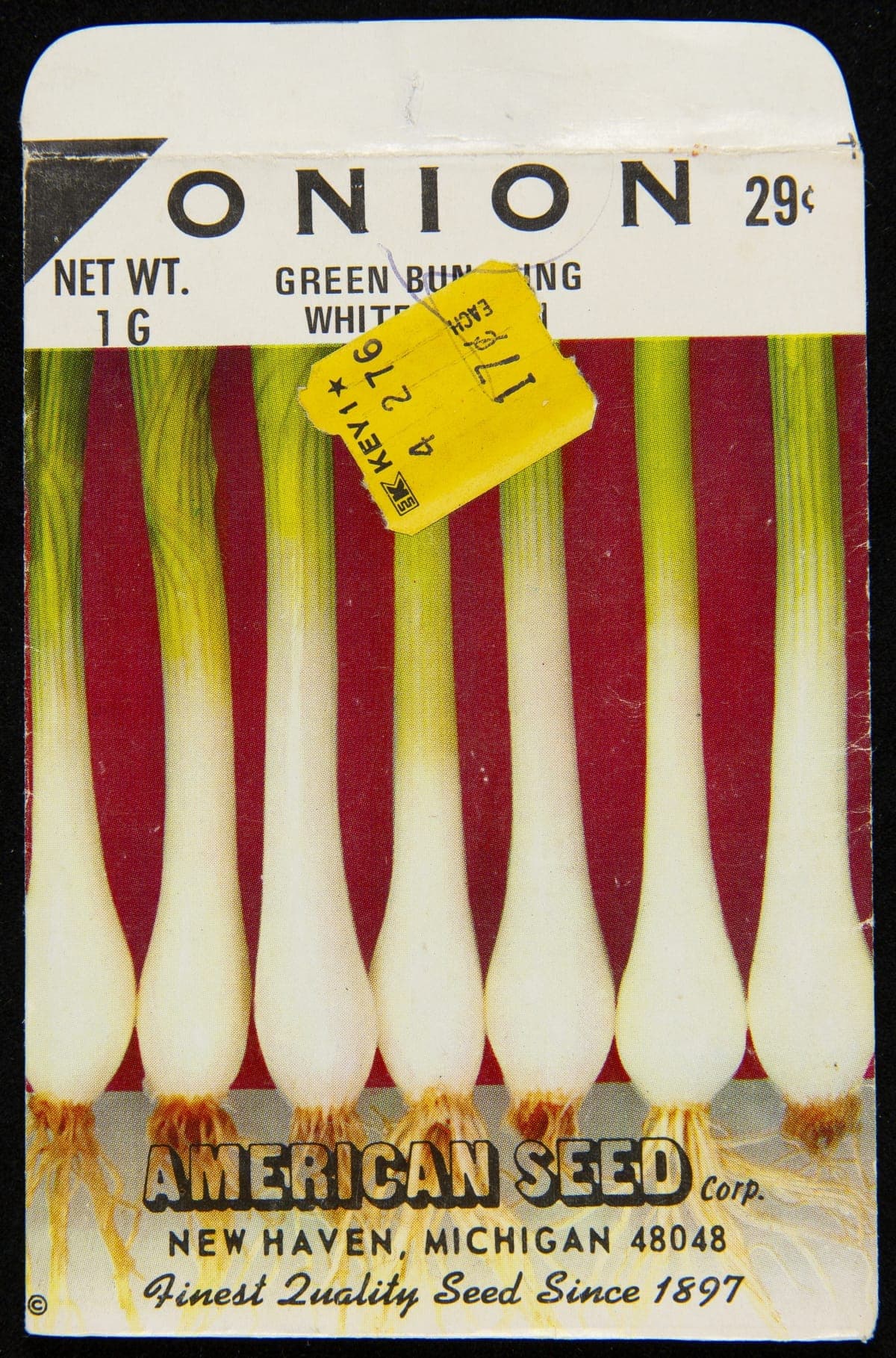American Seed Corporation "Onion" Seed Packet, circa 1975