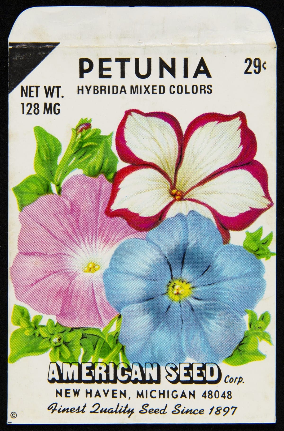 American Seed Corporation "Petunia" Seed Packet, circa 1974