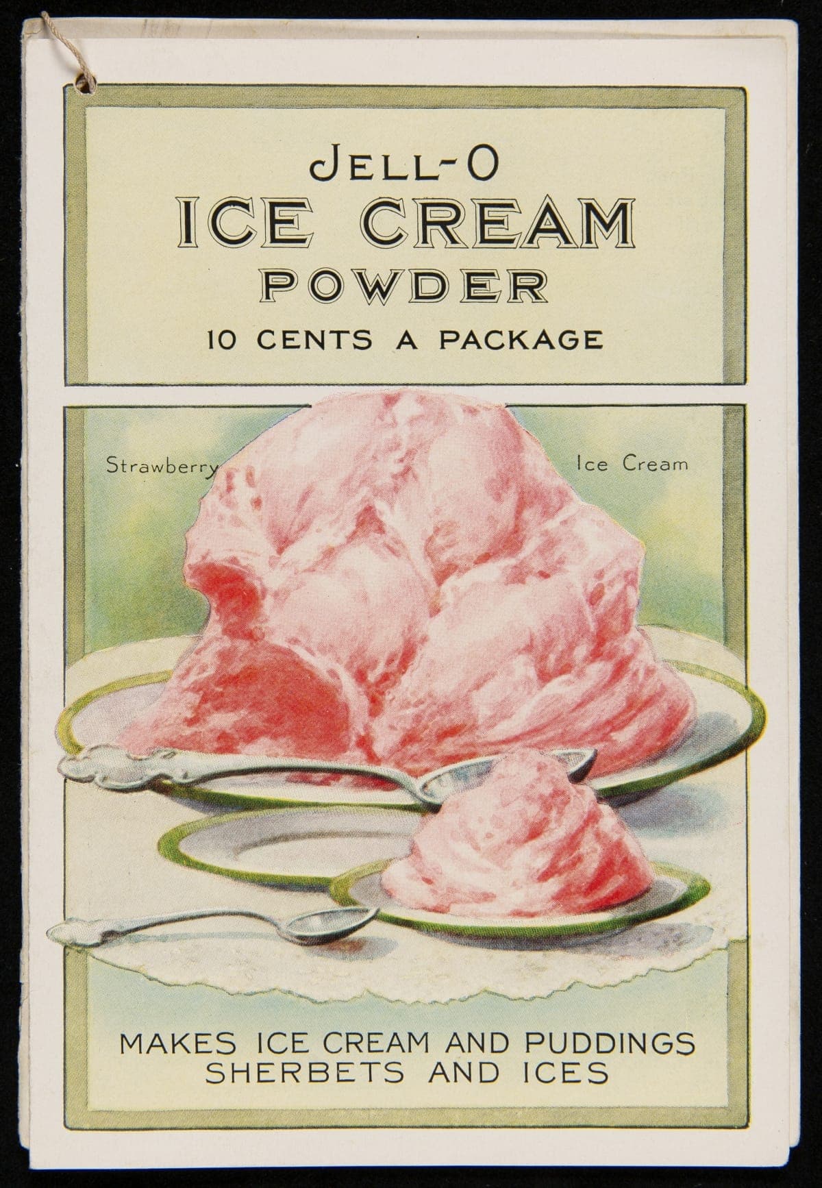 Recipe Booklet, "Jell-O Ice Cream Powder," circa 1910