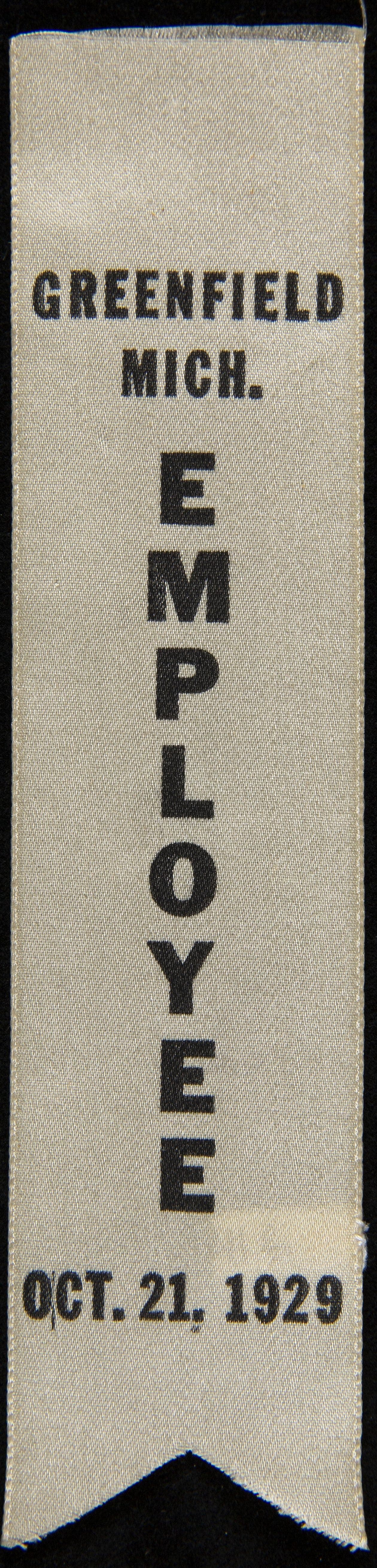 "Light's Golden Jubilee" Employee Badge, 1929