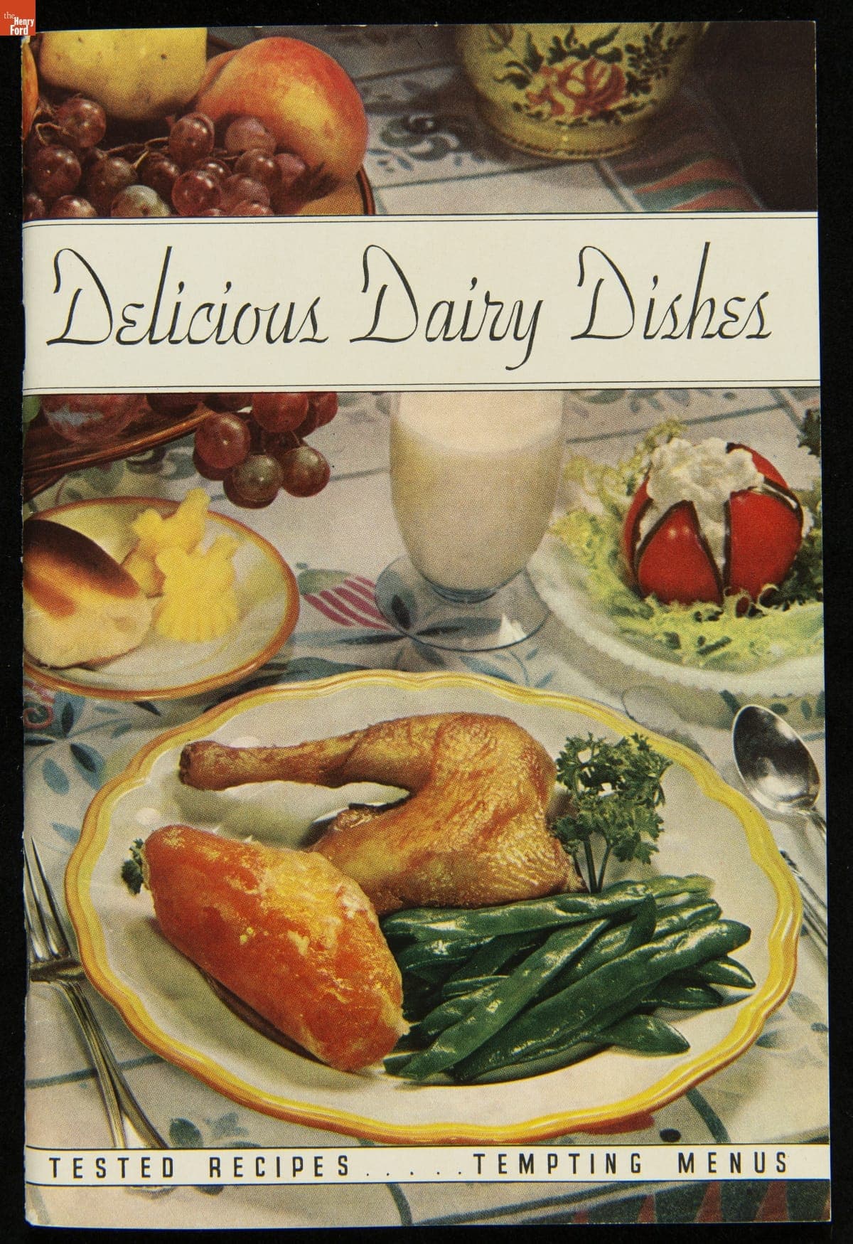 Recipe Booklet, "Borden's Farm Products Company of Michigan, Delicious Dairy Dishes: Tested Recipes... Tempting Menus," 1935