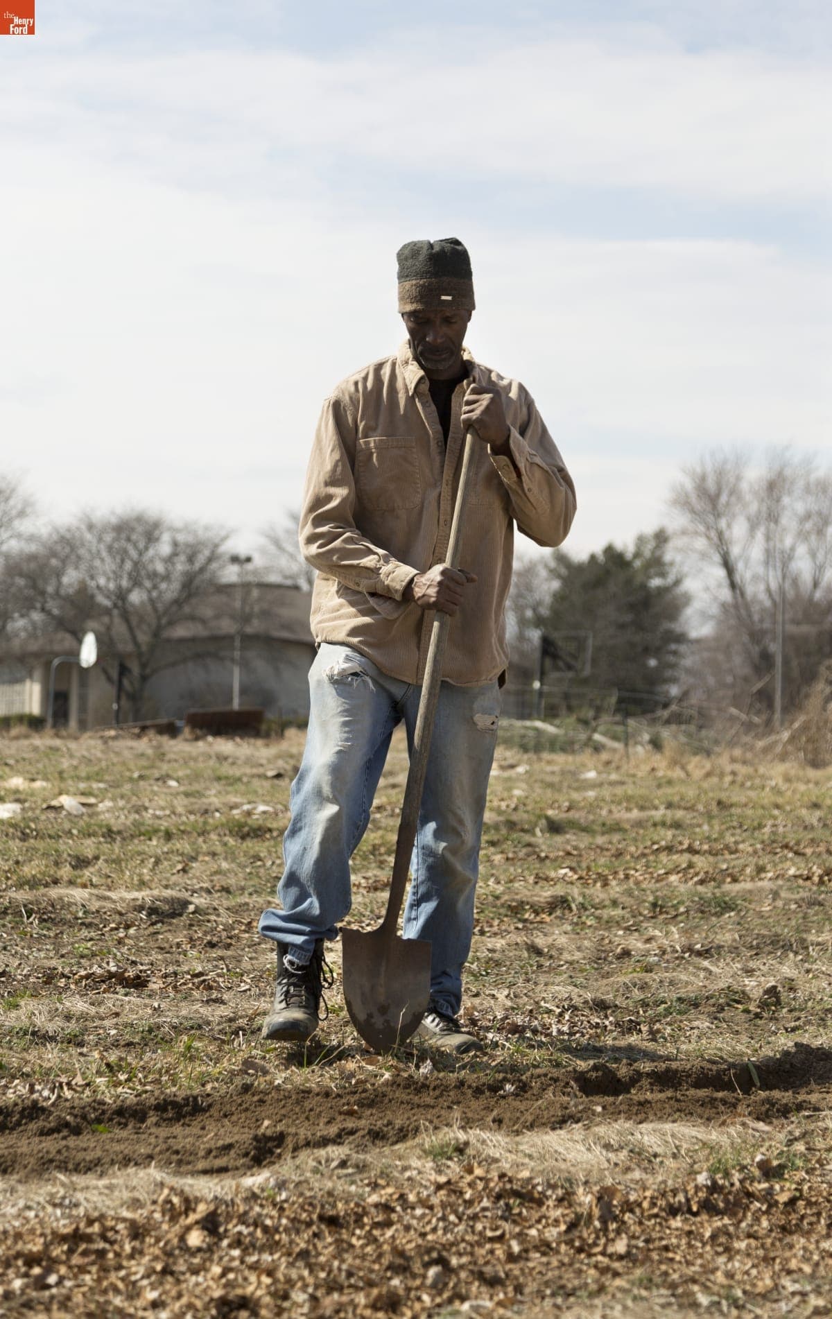Melvin Parson Gardening during the Entrepreneurship Interview
