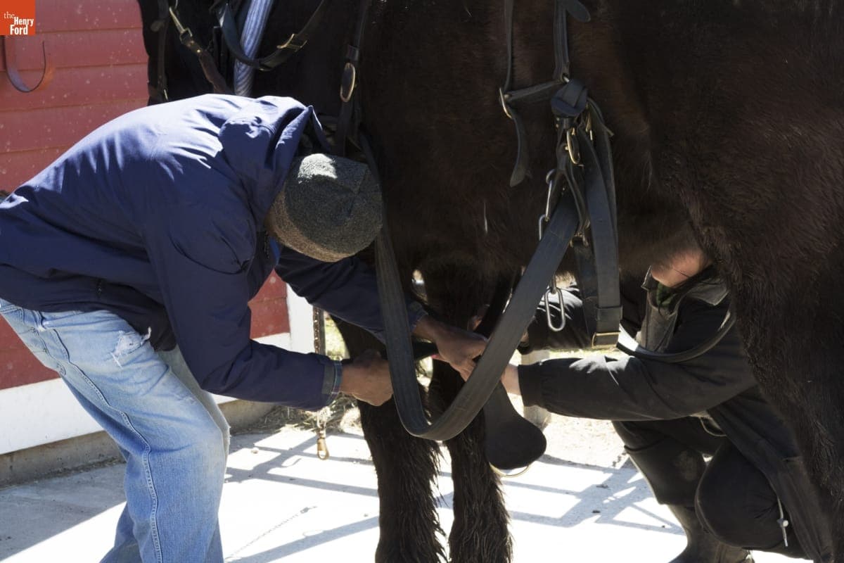 Melvin Parson at William Ford Barn in Greenfield Village
