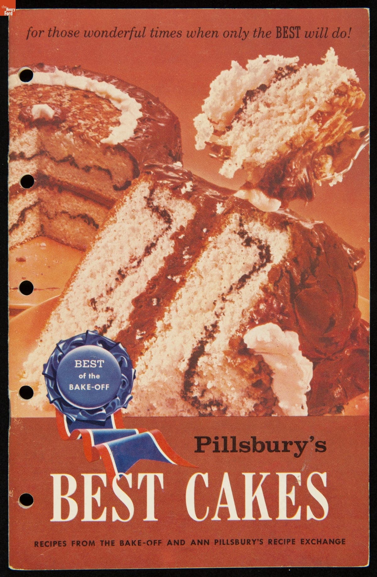 Recipe Booklet, "Pillsbury's Best Cakes: Recipes From the Bake-Off and Ann Pillsbury's Recipe Exchange," 1959