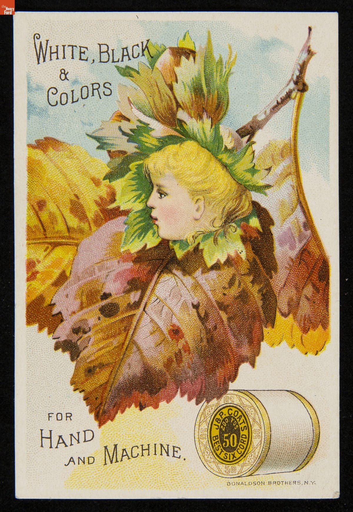 Trade Card for Sewing Thread, J. & P. Coats, 1870-1890