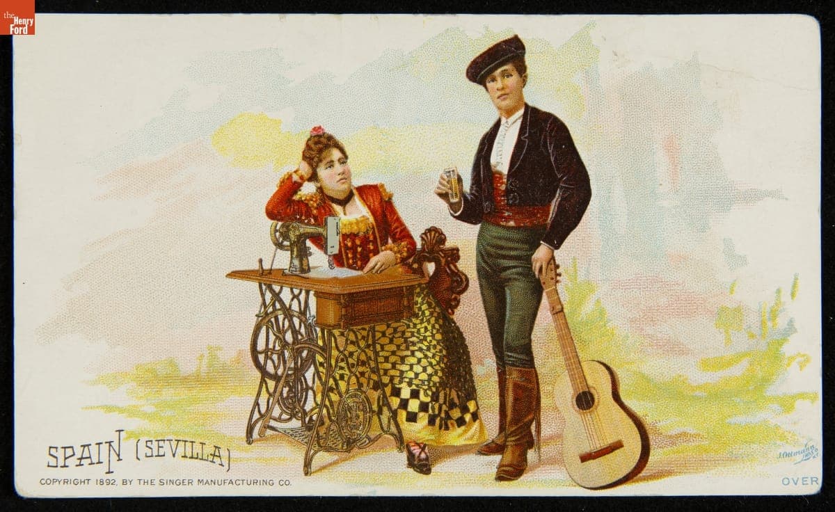 Trade Card for Singer Sewing Machines, 1892