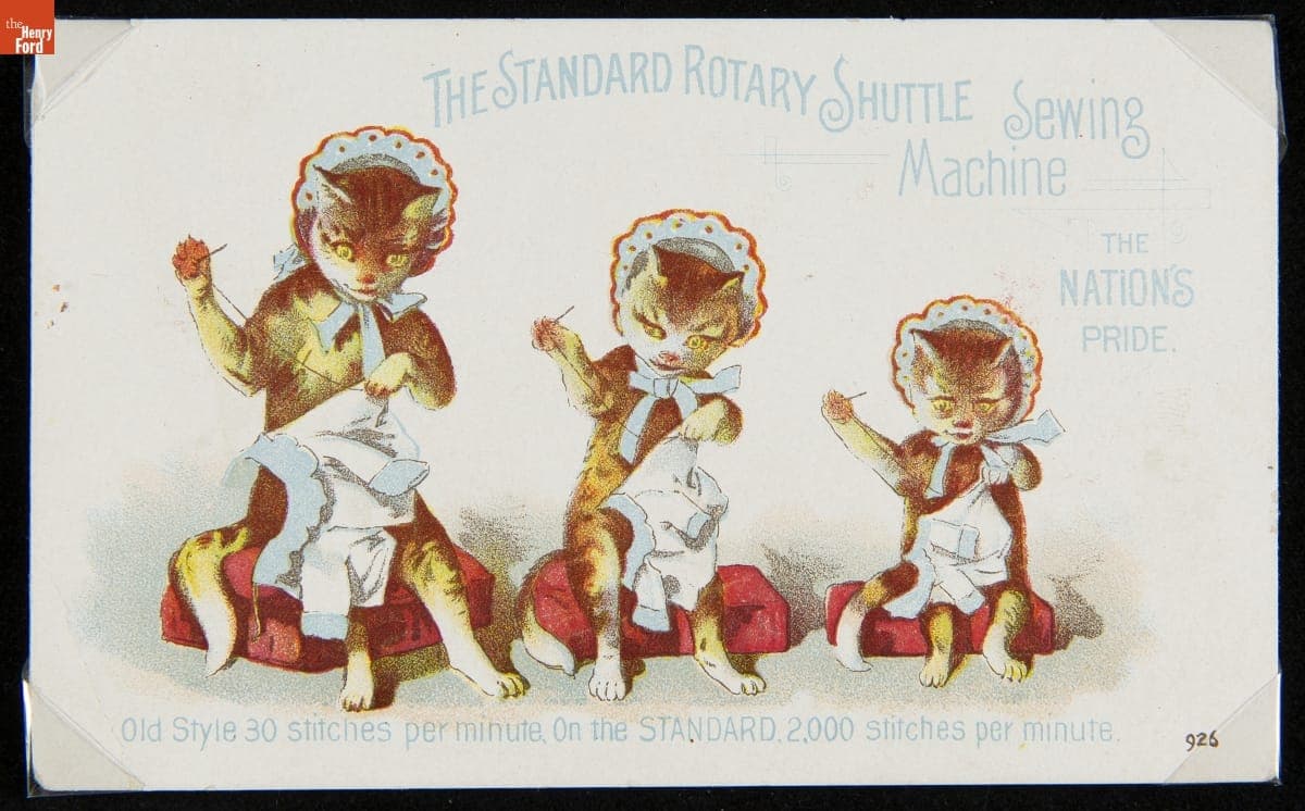 Trade Card for the Standard Rotary Shuttle Sewing Machine, Standard Sewing Machine Co., 1880-1900