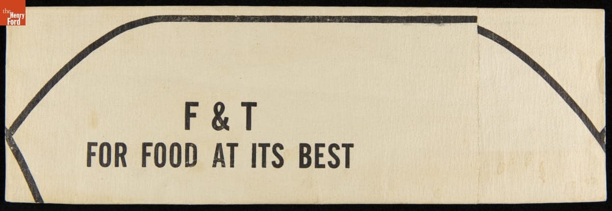 Paper Hat Used at the F & T Diner, "For Food at Its Best," 1940-1950