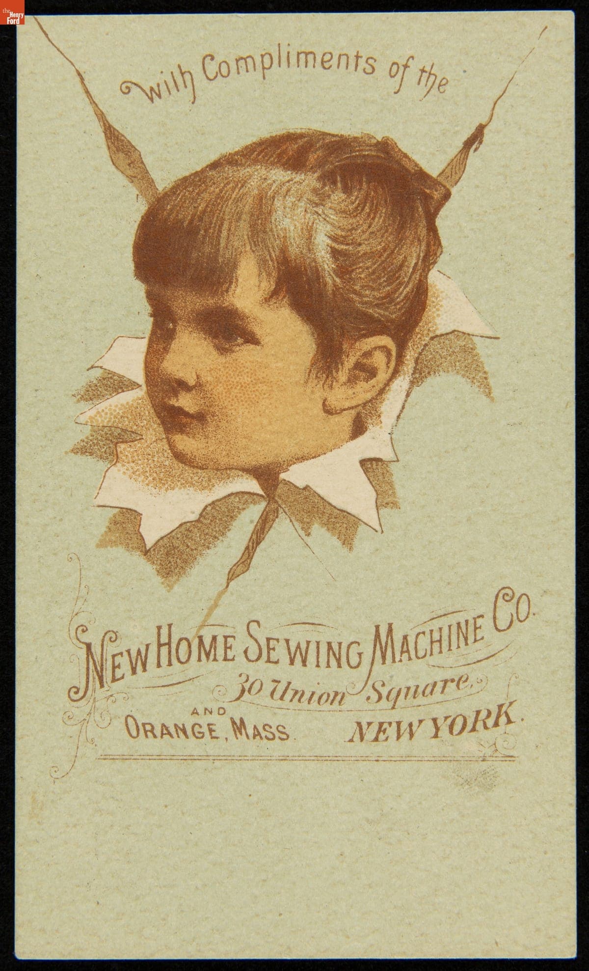 Trade Card for the Light Running New Home Sewing Machine, New Home Sewing Machine Co., 1882-1900