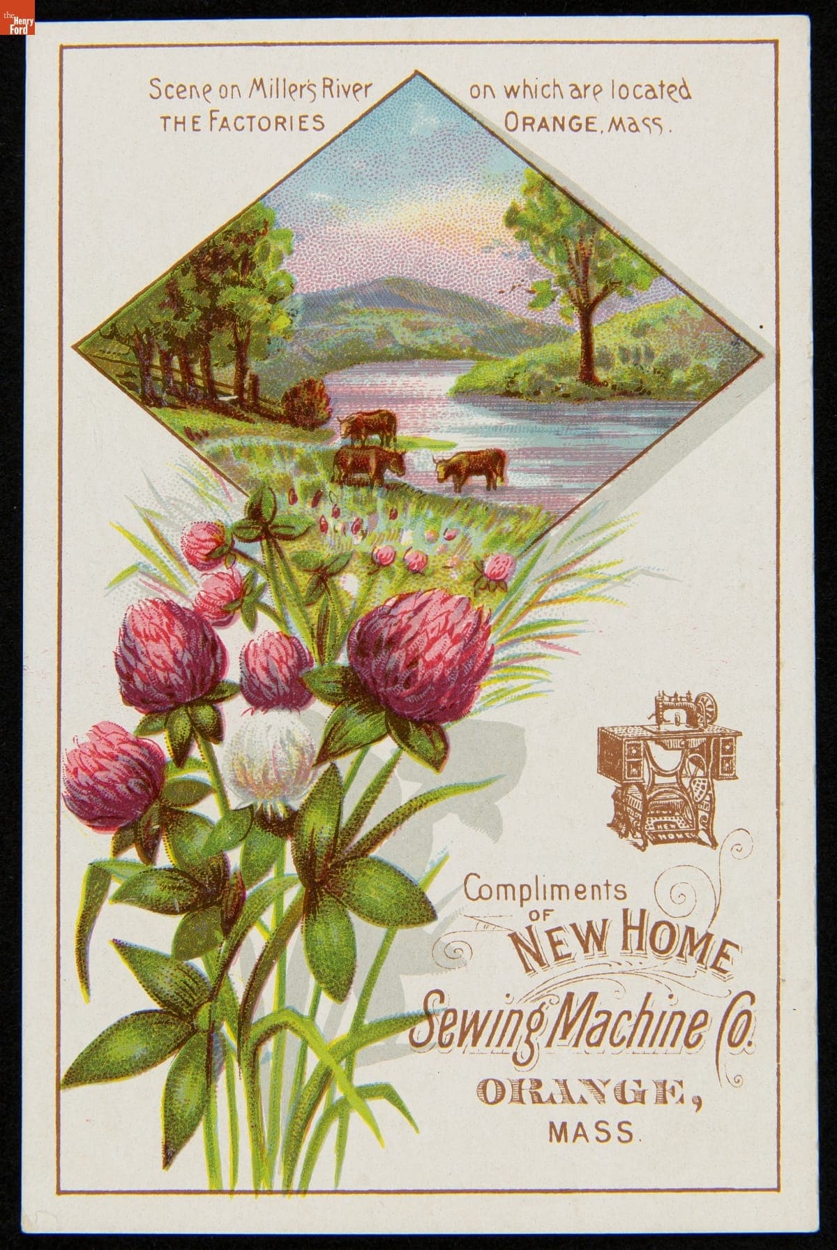 Trade Card for the Light Running New Home Sewing Machine, New Home Sewing Machine Co., 1882-1900