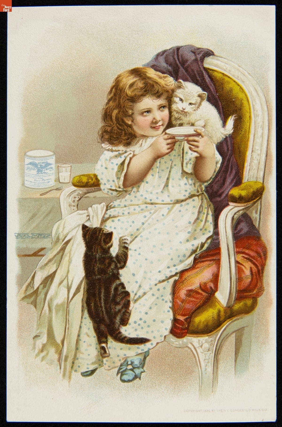Trade Card for Gail Borden Eagle Brand Condensed Milk, New York Condensed Milk Co., 1896