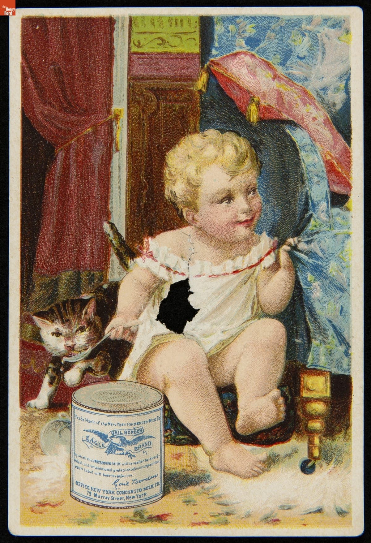 Trade Card for Gail Borden Eagle Brand Condensed Milk, New York Condensed Milk Co., 1887