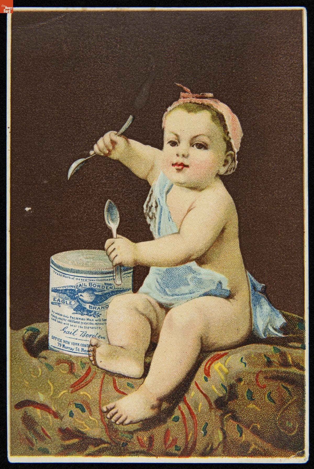 Trade Card for Gail Borden Eagle Brand Condensed Milk, New York Condensed Milk Co., 1886