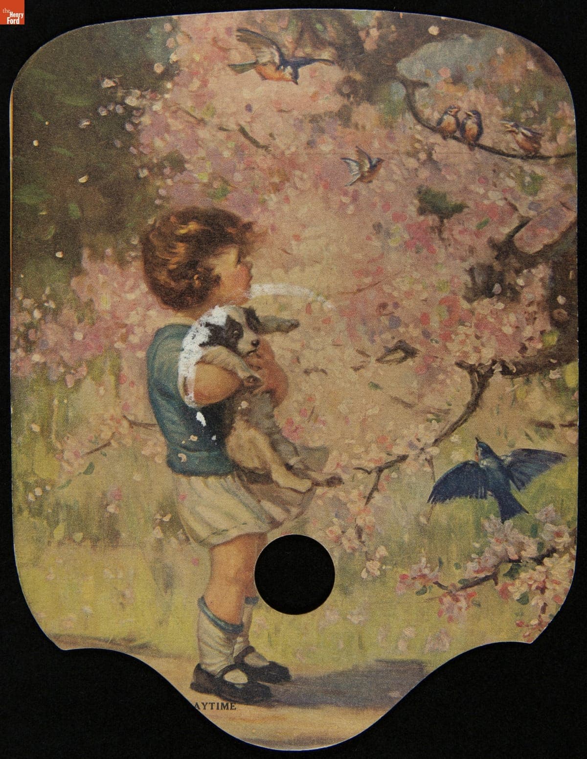 "Playtime," New York Doll Hospital Advertising Fan, circa 1930