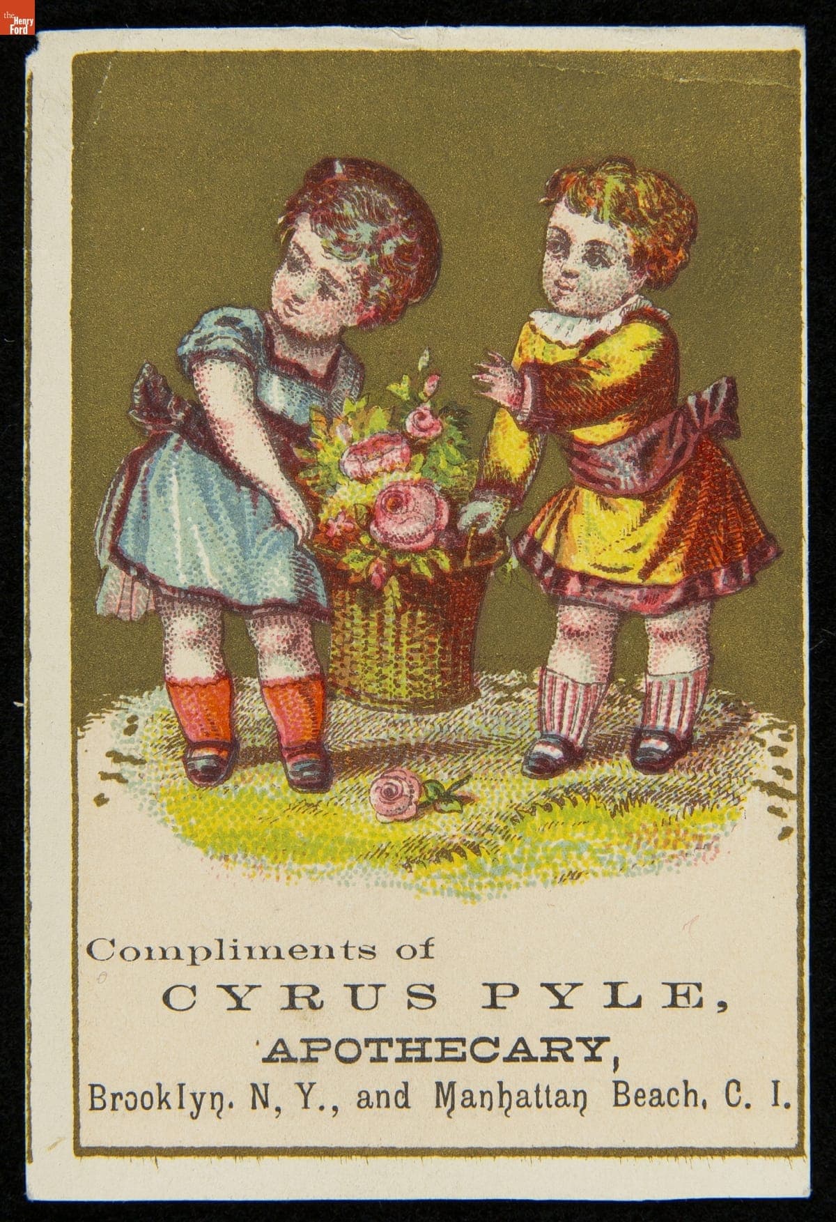 Trade Card for Cyrus Pyle, Apothecary Products, 1875-1885