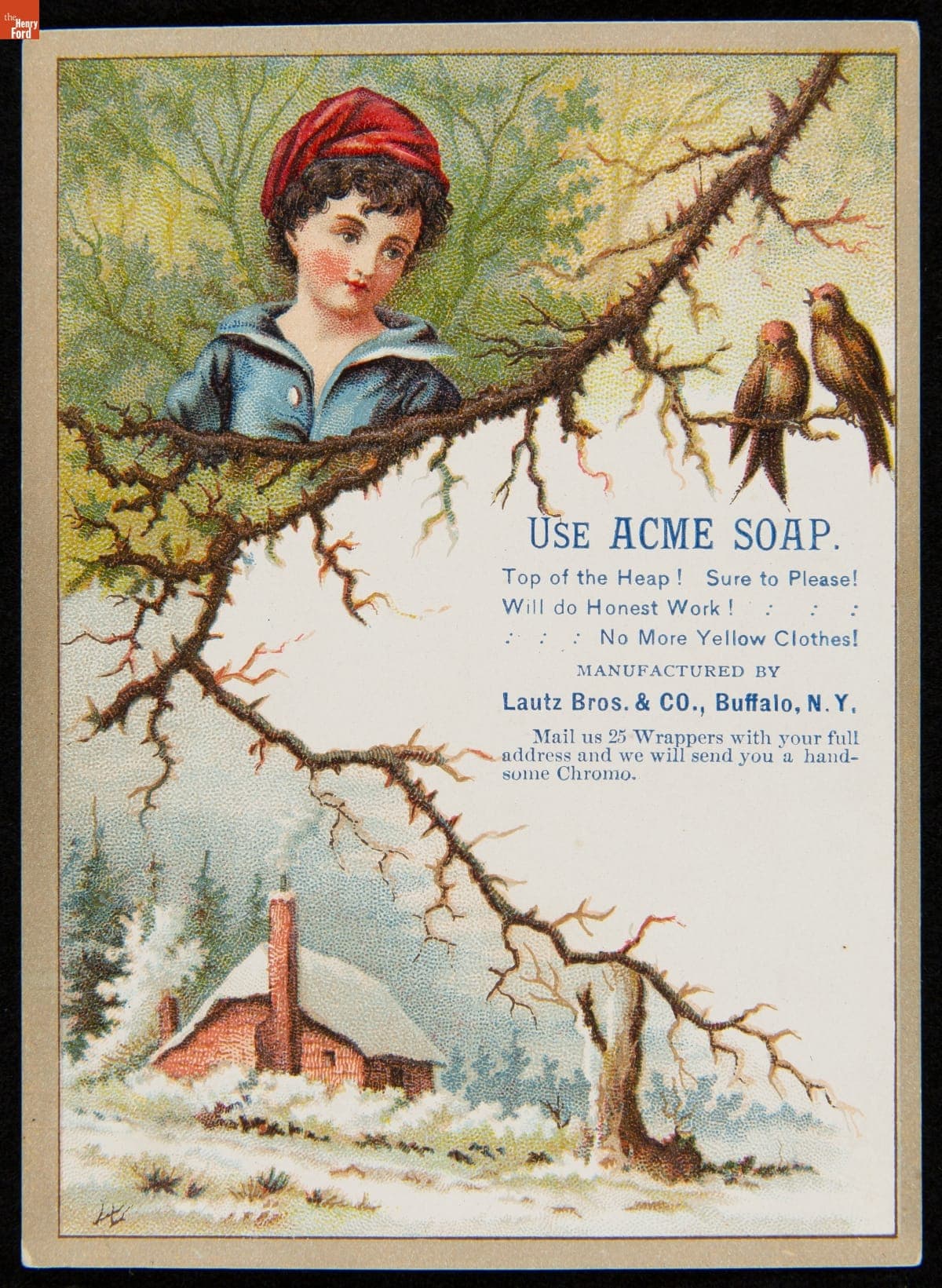 Trade Card for Lautz Bros. & Company's Acme Soap, circa 1885