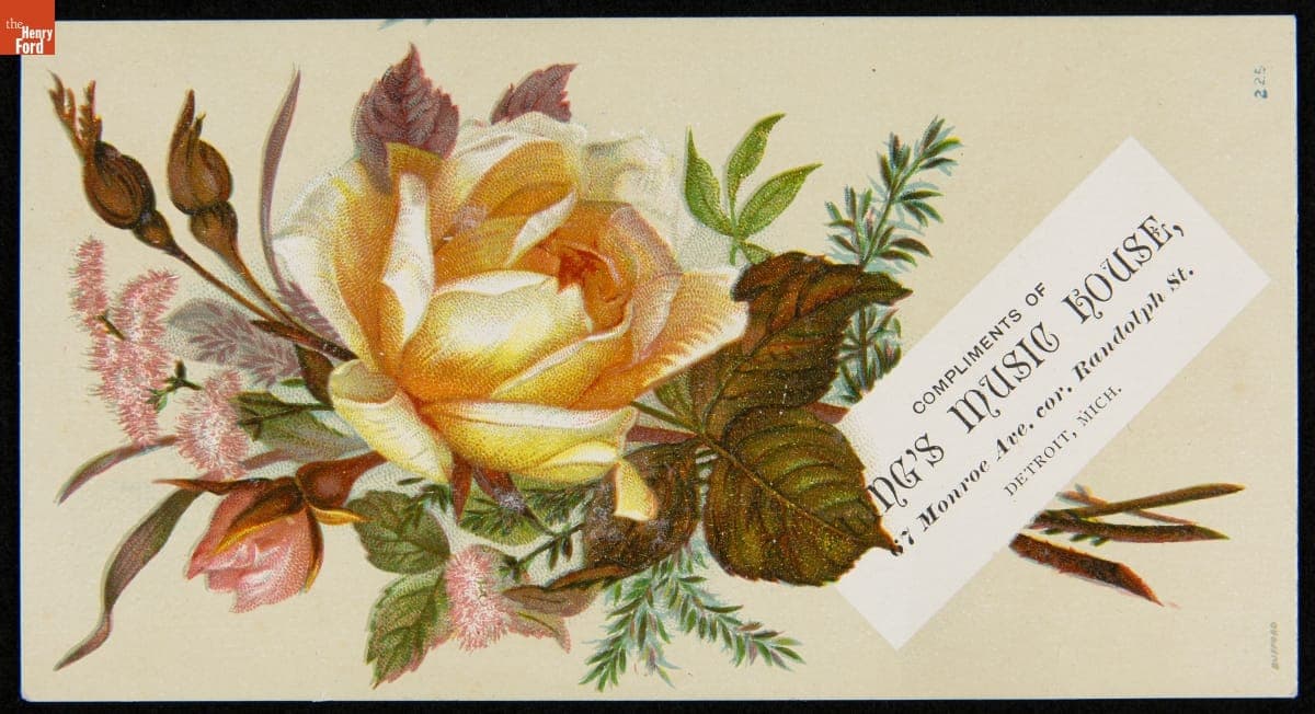Trade Card for Ling's Music House, 1880-1900
