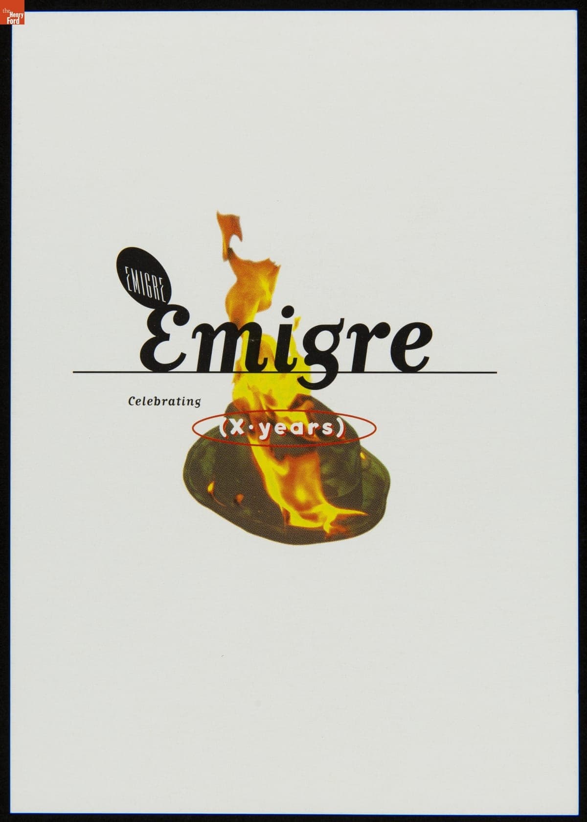 Advertising Card, "Emigre: Graphic Design into the Digital Realm (Book)," 1994