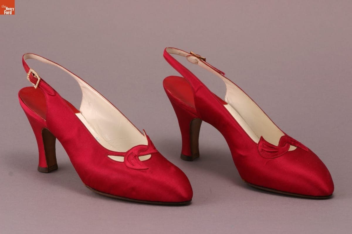 Slingback Pumps, Worn by Elizabeth Parke Firestone, circa 1960
