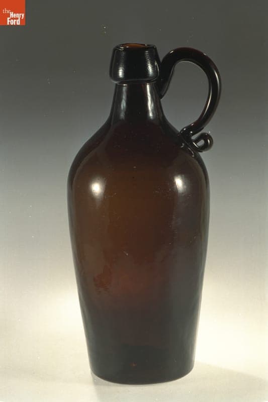 Whiskey Bottle, 1840-1870